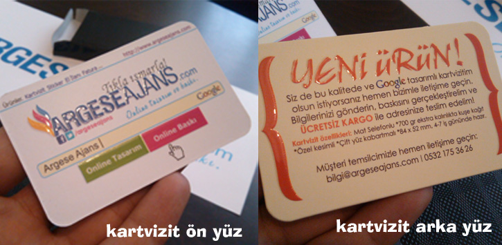 Çift Yüz, Özel Kesimli, Gofralı Kabartma Yazılı Kartvizit Çift Yüz, Özel Kesimli, Gofralı Kabartma Yazılı Kartvizit